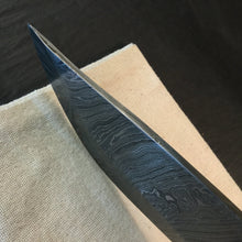 Load image into Gallery viewer, Damascus Steel Blade Blank for Gurkha Kukri knife making, crafting DIY. Art 9.062 - IRON LUCKY