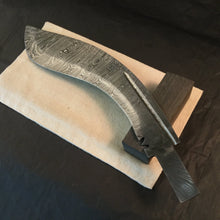 Charger l&#39;image dans la galerie, Damascus Steel Blade Blank for Gurkha Kukri knife making, crafting DIY. Art 9.062 - IRON LUCKY