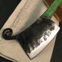 Charger l&#39;image dans la galerie, HATCHET, Hand forged, Custom Axe, &quot;MESOZOIC V&quot;. - IRON LUCKY