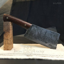 Load image into Gallery viewer, HATCHET, Hand forged, Custom Cleaver, &quot;MESOZOIC IX”. - IRON LUCKY