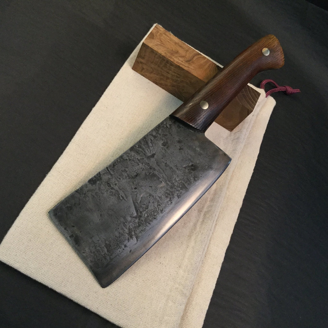 HATCHET, Hand Forged, Kitchen Axe, Custom Meat Cleaver, MESOZOIC XV”