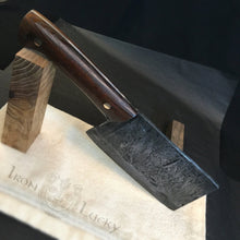 Load image into Gallery viewer, HATCHET, Hand forged, Custom Cleaver, &quot;MESOZOIC IX”. - IRON LUCKY