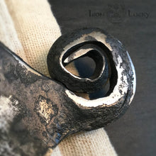 Charger l&#39;image dans la galerie, HATCHET, Hand forged, Custom Cleaver, &quot;MESOZOIC VII&quot;. - IRON LUCKY