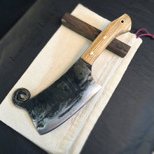 Load image into Gallery viewer, HATCHET, Hand forged, Custom Cleaver, &quot;MESOZOIC VII&quot;. - IRON LUCKY