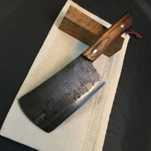Charger l&#39;image dans la galerie, HATCHET, Hand forged, Custom Cleaver, &quot;MESOZOIC X”. - IRON LUCKY