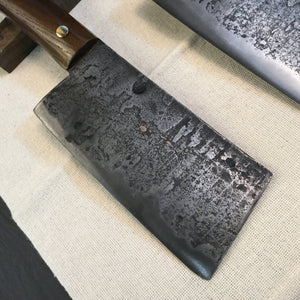 HATCHET, Hand forged, Custom Cleaver, “MESOZOIC XI”. - IRON LUCKY