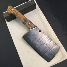 Laden Sie das Bild in den Galerie-Viewer, HATCHET, Hand forged, Custom Cleaver, &quot;MESOZOIC XII”. - IRON LUCKY