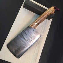 Laden Sie das Bild in den Galerie-Viewer, HATCHET, Hand forged, Custom Cleaver, &quot;MESOZOIC XII”. - IRON LUCKY