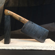 Laden Sie das Bild in den Galerie-Viewer, HATCHET, Hand forged, Custom Cleaver, &quot;MESOZOIC XII”. - IRON LUCKY