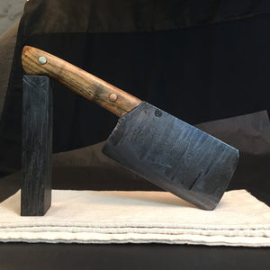 HATCHET, Hand forged, Custom Cleaver, "MESOZOIC XII”. - IRON LUCKY