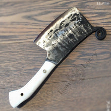 Load image into Gallery viewer, HATCHET, Hand Forged, Kitchen Chopping Axe, Meat Cleaver &quot;MESOZOIC XIV” - IRON LUCKY