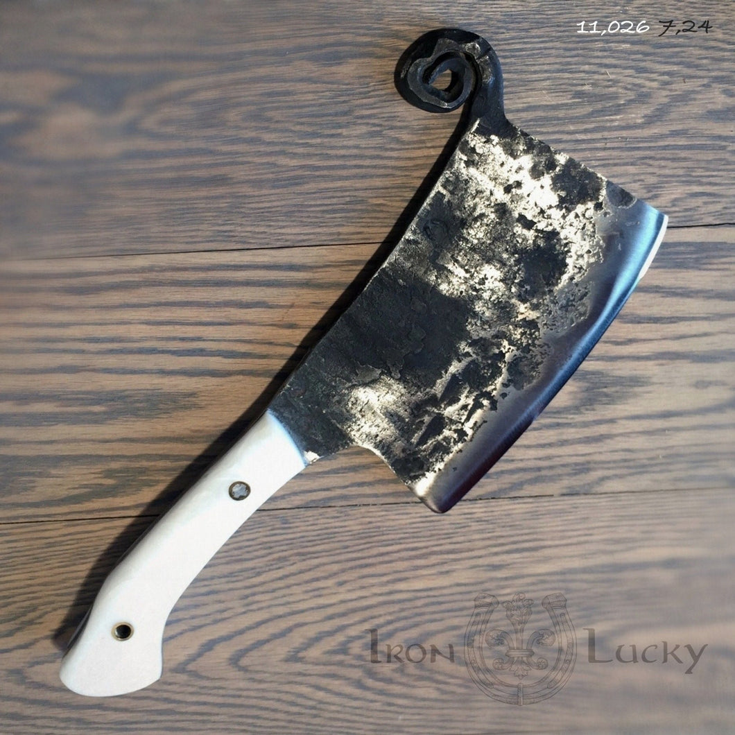 HATCHET, Hand Forged, Kitchen Chopping Axe, Meat Cleaver 