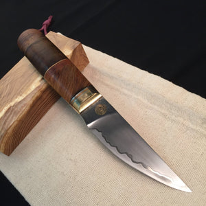 Hunting knife, Hand Forge, San Mai blade, Premium. - IRON LUCKY