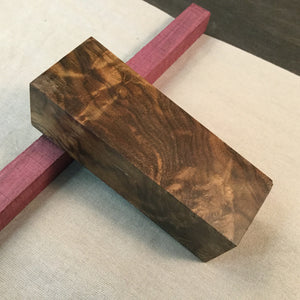 Stabilized Wood Walnut Burl Blank for woodworking, turning, crafting. Art 3.183.5