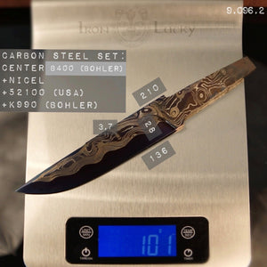 Unique Carbon Steel Blade Blank for knife making, crafting, hobby DIY. Art 9.096