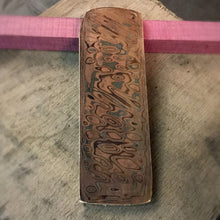 Load image into Gallery viewer, Mokume Gane Big Blank 5,8 mm. hand forge for crafting, unique pattern. Art 9.079.4