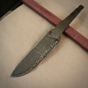 Blank de lame en acier Damas unique pour la fabrication de couteaux, l'artisanat, les loisirs. Art 9.101.2