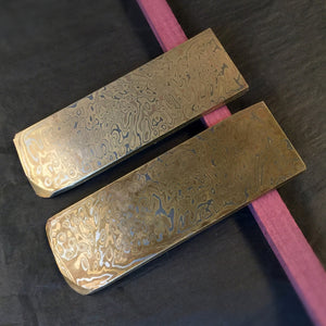 Mokume Gane Big Blank 5,0 mm. hand forge for crafting, unique pattern. Art 9.084.5