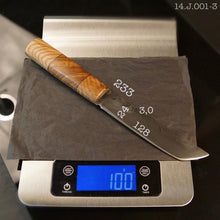 Load image into Gallery viewer, Tanto Knife Japanese style, Carbon Steel, Fixed Blade Straight Back. Art 14.J.01.11