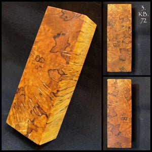 KARELIAN BIRCH SPALTED, Stabilized Wood blanks for woodworking, turning and crafting. #3.KB.72