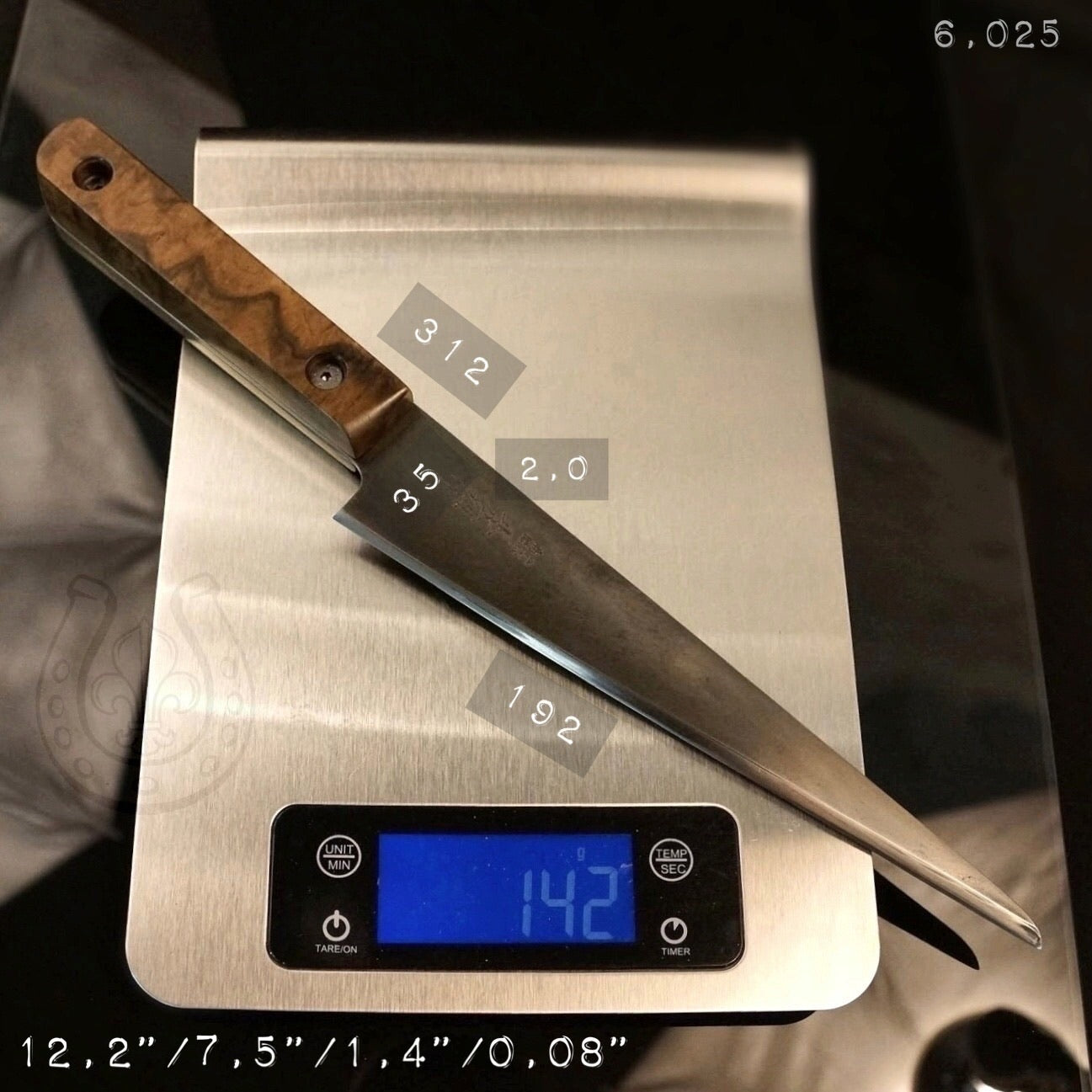 Jordbær Dyrke motion Prøv det MASAHIRO Japanese Boning Kitchen Knife Original Vintage Restored Blade