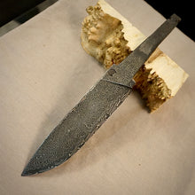 Cargar imagen en el visor de la galería, Único en blanco de hoja de acero de Damasco para la fabricación de cuchillos, manualidades, pasatiempos. Art. 9.101.3