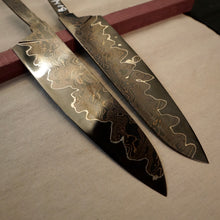 Cargar imagen en el visor de la galería, Unique Carbon Steel Blade Blank for kitchen knife making, crafting. Art 9.102