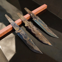 Load image into Gallery viewer, Unique Carbon Steel Blade Blank for knife making, crafting, hobby DIY. Art 9.096