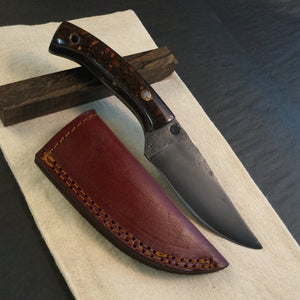Knife Hunting, Carbon Steel, Fixed Blade, Straight Back Knife Blade. 2019