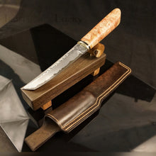 Charger l&#39;image dans la galerie, TANTO Japanese Style, Hunting Knife, Author&#39;s work, Single copy. Art 6.024