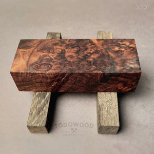Stabilized wood Walnut Burl, blank for woodworking, DIY, turning, crafting, 3.137