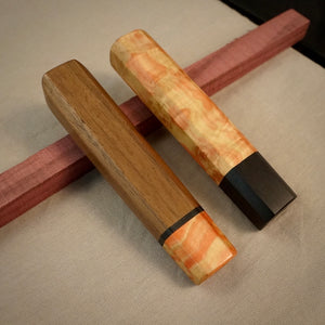 Wa-Handle Blank for kitchen knife, Japanese Style, Exotic Wood. Art 2.012