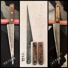 Laden Sie das Bild in den Galerie-Viewer, MASAHIRO, Japanese Boning Kitchen Knife, Original Vintage and Restored Blade.