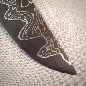 Unique Laminated Steel Blade Blank for knife making, crafting, hobby. Art 9.100.3