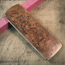 Load image into Gallery viewer, Mokume Gane Big Blank 5,8 mm. hand forge for crafting, unique pattern. Art 9.079.3