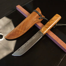 Load image into Gallery viewer, Tanto Knife Japanese style, Carbon Steel, Fixed Blade Straight Back. Art 14.J.01.10
