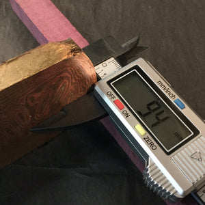 Mokume Gane Big Blank 9,6 mm. hand forge for crafting, unique pattern. Art 9.080.8