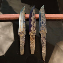 Load image into Gallery viewer, Unique Carbon Steel Blade Blank for knife making, crafting, hobby DIY. Art 9.096