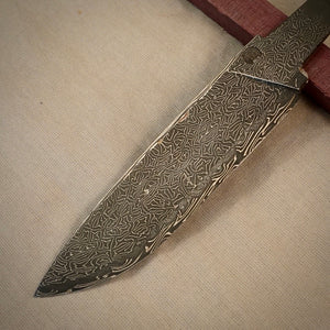 Único en blanco de hoja de acero de Damasco para la fabricación de cuchillos, manualidades, pasatiempos. Art. 9.101.3