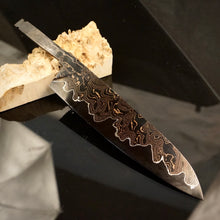 Load image into Gallery viewer, Unique Carbon Steel Blade Blank for kitchen knife making, crafting. Art 9.102