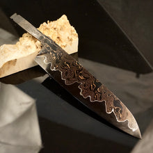 Load image into Gallery viewer, Unique Carbon Steel Blade Blank for kitchen knife making, crafting. Art 9.102