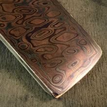 Load image into Gallery viewer, Mokume Gane Big Blank 5,8 mm. hand forge for crafting, unique pattern. Art 9.079.1