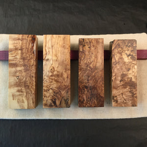 Stabilized wood Karelian Birch blank for woodworking, craft supplies. Art 3.174.1