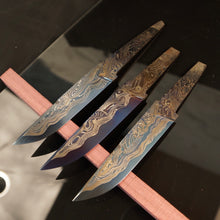Load image into Gallery viewer, Unique Carbon Steel Blade Blank for knife making, crafting, hobby DIY. Art 9.096