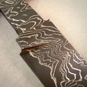 Unique Laminated Steel Blade Blank for knife making, crafting, hobby. Art 9.100.3