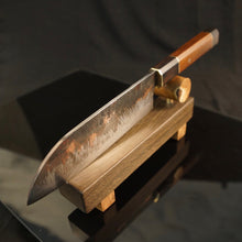 Charger l&#39;image dans la galerie, SANTOKU Japanese Style Kitchen Knife, Author&#39;s work, Single copy. Art 6.023