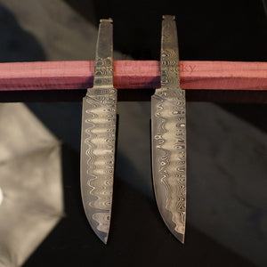 Unique Carbon Steel Blade Blank for knife making, crafting, hobby DIY. Art 9.095.B.4