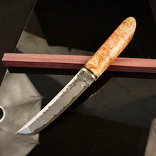 Charger l&#39;image dans la galerie, TANTO Japanese Style, Hunting Knife, Author&#39;s work, Single copy. Art 6.024