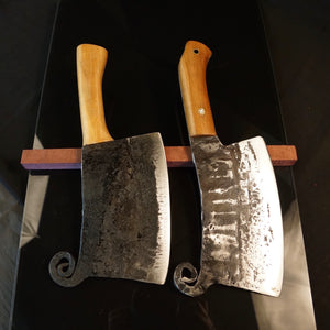 HATCHET, Hand Forged, Kitchen Axe, Custom Meat Cleaver, "MESOZOIC XV”.2