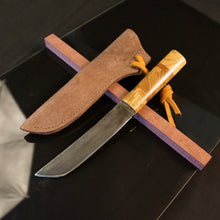 Load image into Gallery viewer, Tanto Knife Japanese style, Carbon Steel, Fixed Blade Straight Back. Art 14.J.01.7